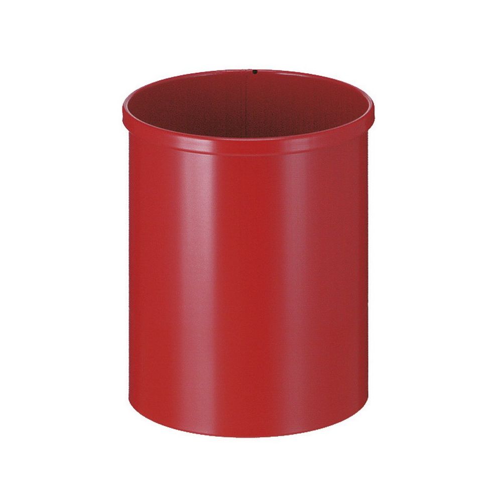 Ronde papierbak 15 ltr - rood