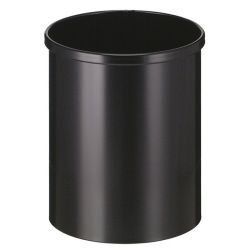 Ronde papierbak 15 ltr - zwart