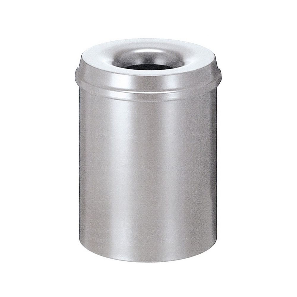 Vlamdovende papierbak 15 ltr - zilver