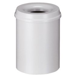 Vlamdovende papierbak 15 ltr - grijs