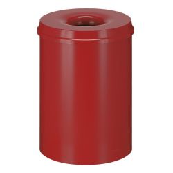 Vlamdovende papierbak 30 ltr - rood