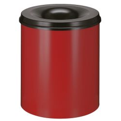 Vlamdovende papierbak 80 ltr - rood/zwart