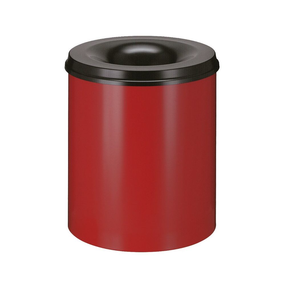 Vlamdovende papierbak 80 ltr - rood/zwart