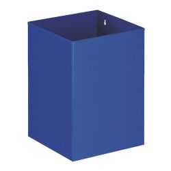 Vierkante papierbak - blauw