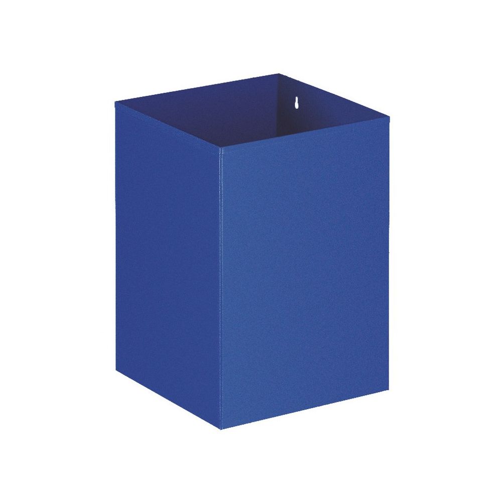 Vierkante papierbak - blauw