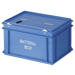 Batterijbox - blauw