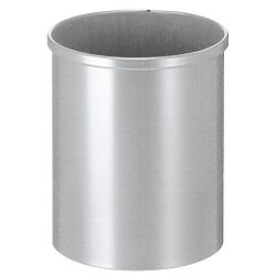 Ronde papierbak 15 ltr - zilver