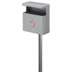 Asbak met afdak - grijs