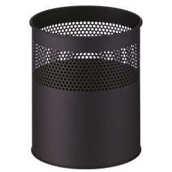 Half geperforeerde papierbak 15 ltr - zwart