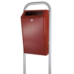 Buitenafvalbak 50 ltr - bordeaux
