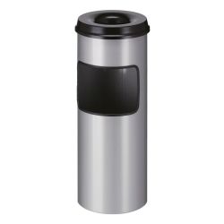 As-papierbak met dover - aluminiumgrijs/zwart