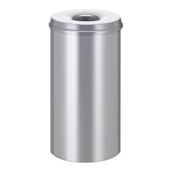 Vlamdovende papierbak 50 ltr - zilver