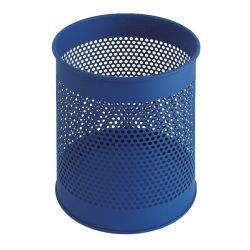Geperforeerde papierbak 15 ltr - blauw