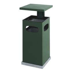 As-papierbak met afneembaar afdak 70 ltr - groen