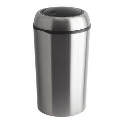 Ronde Swing afvalbak, 75 ltr - RVS