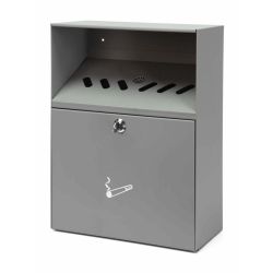 Wandasbak met dak - grijs