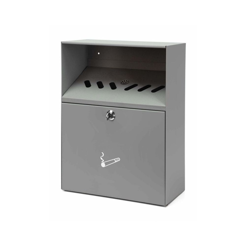 Wandasbak met dak - grijs