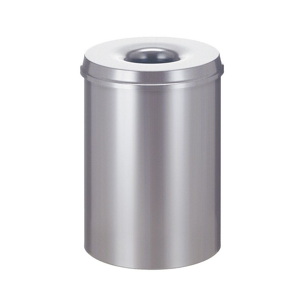 Vlamdovende papierbak 30 ltr - zilver