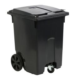 Mini-container 360 ltr 3-wiel - grijs