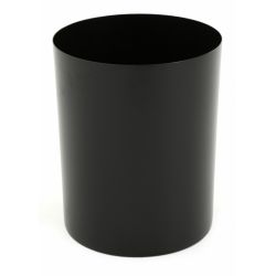 Stalen papierbak 20 ltr - zwart