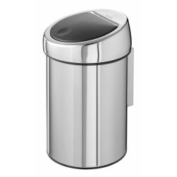 Brabantia Wandafvalemmertje Touch bin - RVS