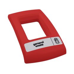 Open deksel Envirobin - rood