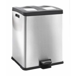 EKO Rejoice Recycling Bin 2x30 - mat RVS