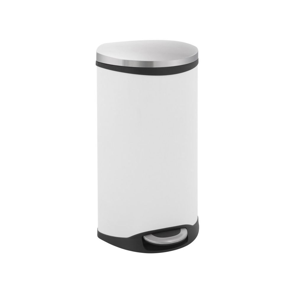 EKO Shell Bin 30 ltr - wit, mat RVS