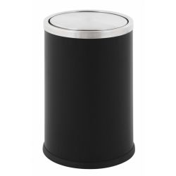 Papierbak Swing - zwart, RVS
