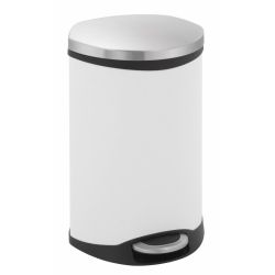 EKO Shell Bin 18 ltr - wit/mat RVS