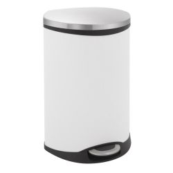EKO Shell Bin 50 ltr - wit/mat RVS