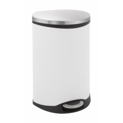 EKO Shell Recycling Bin - wit/mat RVS