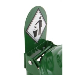 Stalen signaleringsplaat - groen