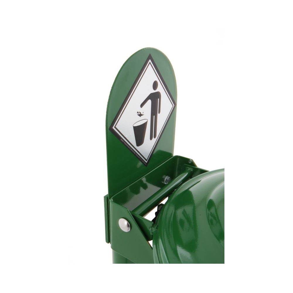 Stalen signaleringsplaat - groen