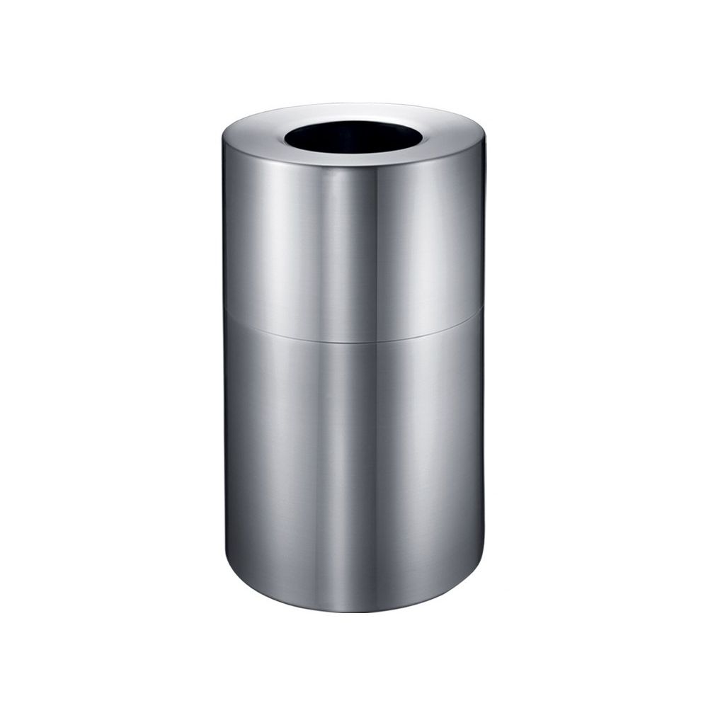 Afvalbak grote capaciteit 130 ltr - aluminium