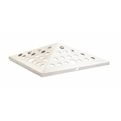 Top Piramide as-papierbak 'Open' - RVS