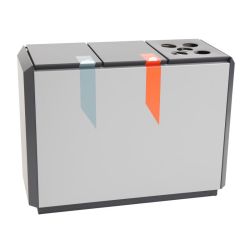RecycloStar 3 met bekerinzet - grafietgrijs/lichtgrijs