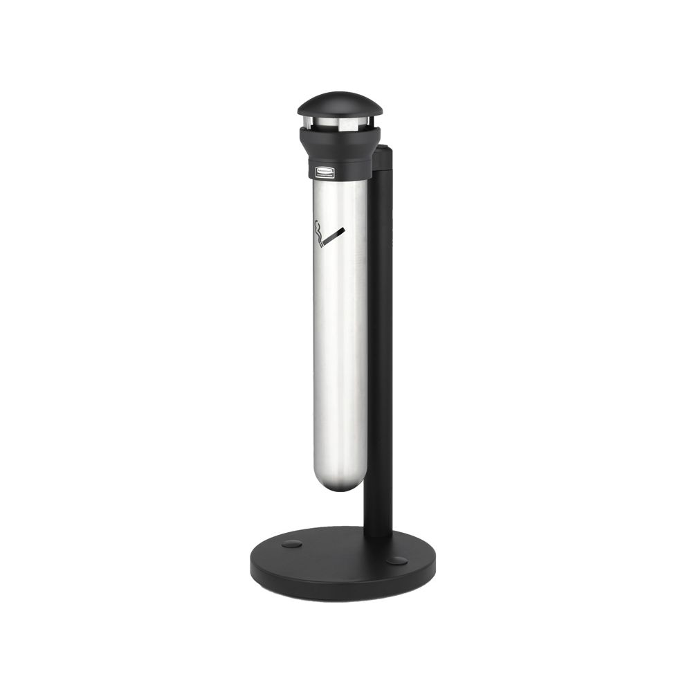 Rubbermaid Staande asbak Infinity - zwart/RVS