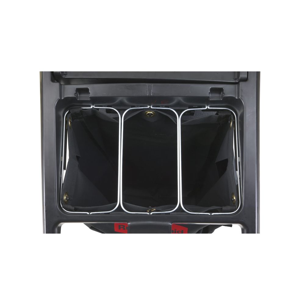 Rubbermaid Drievoudige afvalzakhouder - staal