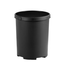 Ronde papierbak 50 ltr - zwart