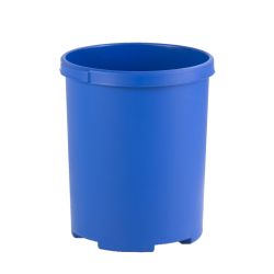Ronde papierbak 50 ltr - blauw