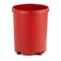 Ronde papierbak 50 ltr - rood