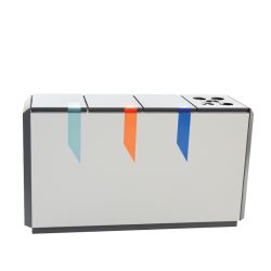 RecycloStar 4 met bekerinzet - grafietgrijs/lichtgrijs