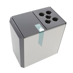RecycloStar 2 met bekerinzet - grafietgrijs/lichtgrijs