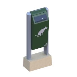 BINsystem BINsystem Hondenhalte 60 - groen/aluminium
