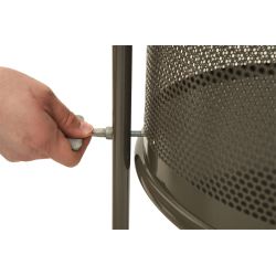Afvalbak 80 ltr op statief - grafiet