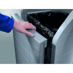 Hailo Industriële afvalbak ProfiLine 120 ltr - grijs