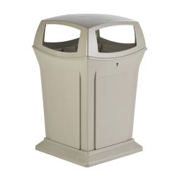 Rubbermaid Ranger container met 4 openingen - beige
