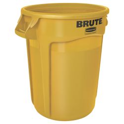 Rubbermaid Ronde Brute container 121,1 ltr - geel