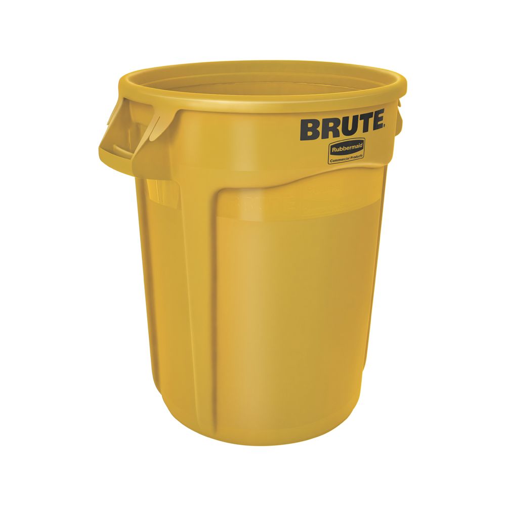Rubbermaid Ronde Brute container 121,1 ltr - geel